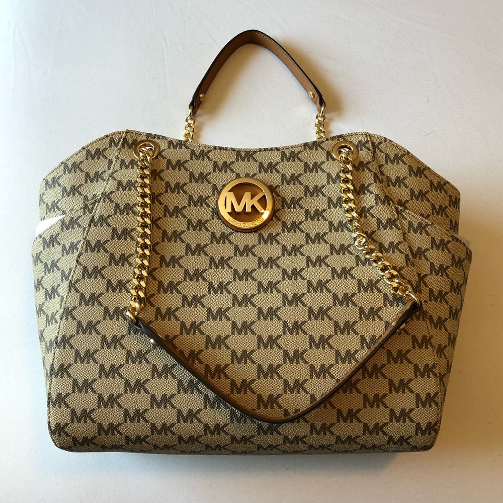🧡 Michael Kors Large Chain Shoulder Tote 🧡